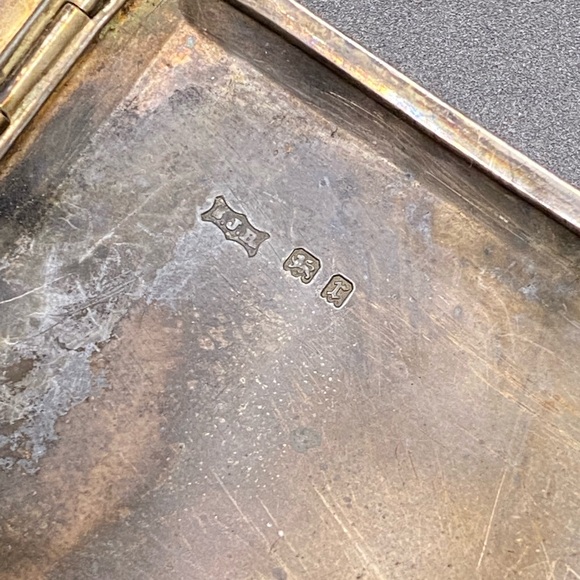 Antique Brass Pocket Photo Album Case Working Spring Hinge w/Leather Case - Picture 10 of 16